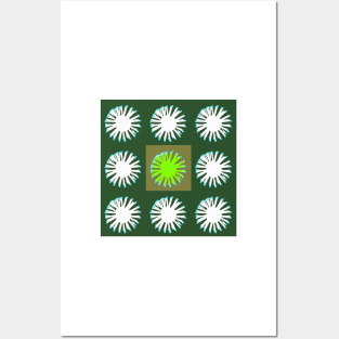 Green virus Posters and Art